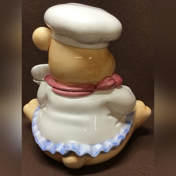 Sunshine teddy bear cookie jar ceramic multicolor large - Picture 2 of 10